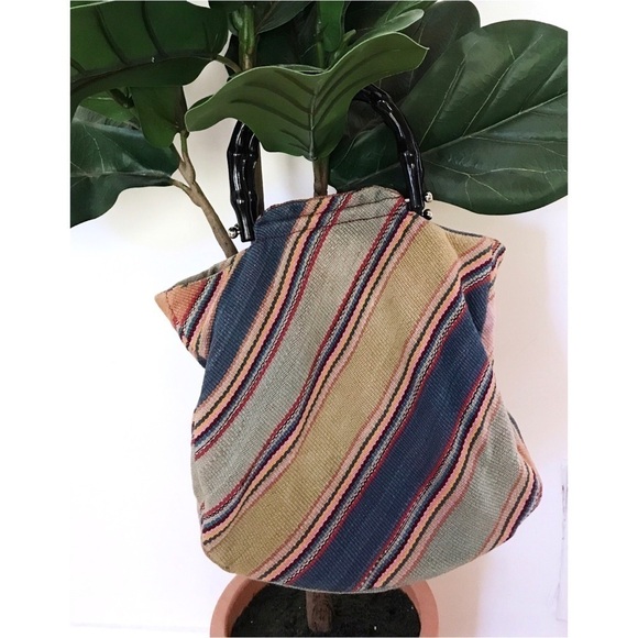 Fossil Handbags - EUC Forever by Fossil Colors Striped Fabric Purse​​​​​​
